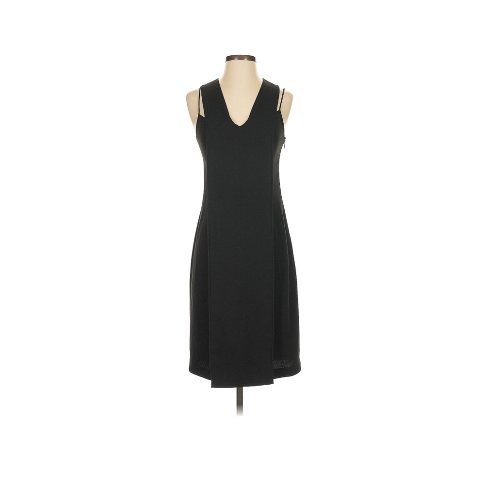 Alexander Wang Black Sleeveless V-Neck Sheath Dress